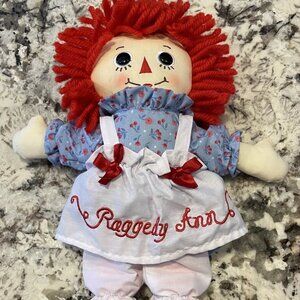 AURORA HASBRO RAGGEDY ANN DOLL 13” Soft Plush 2012 MADE IN USA